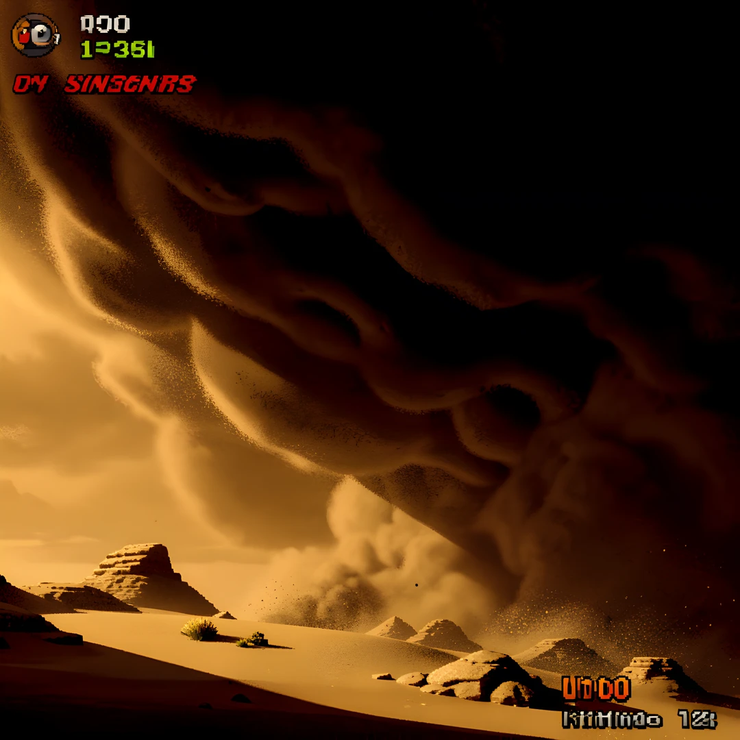 Darkened Gaming Scene