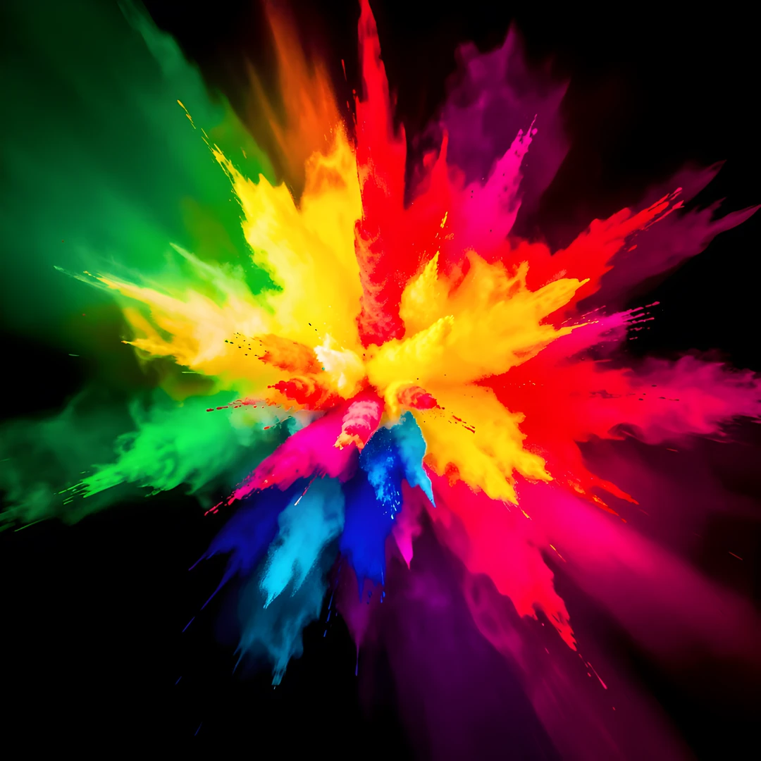 Artistic Color Burst