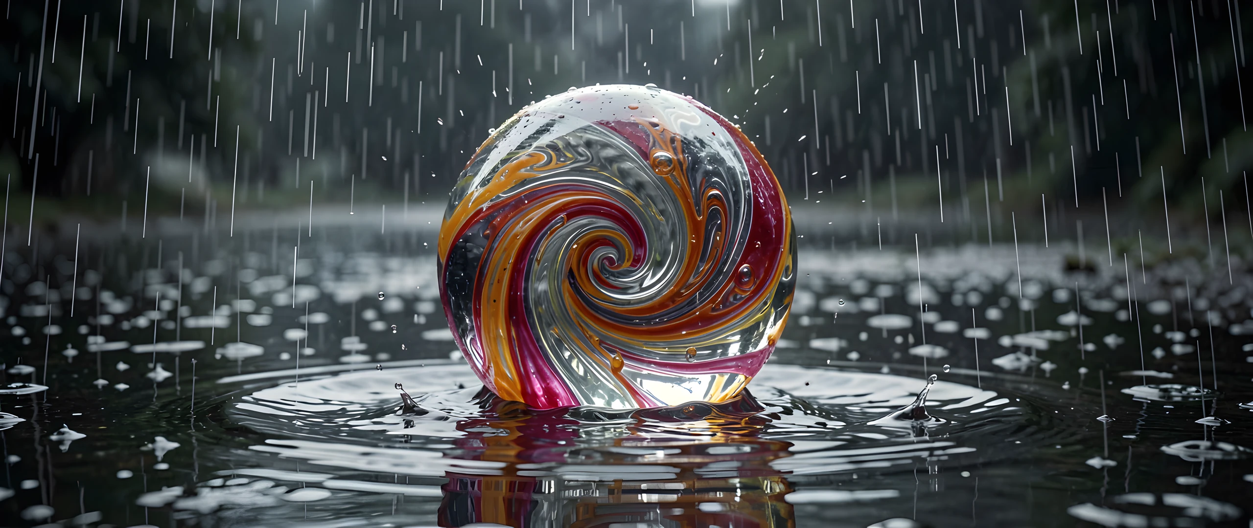 Rainy Glass Effect