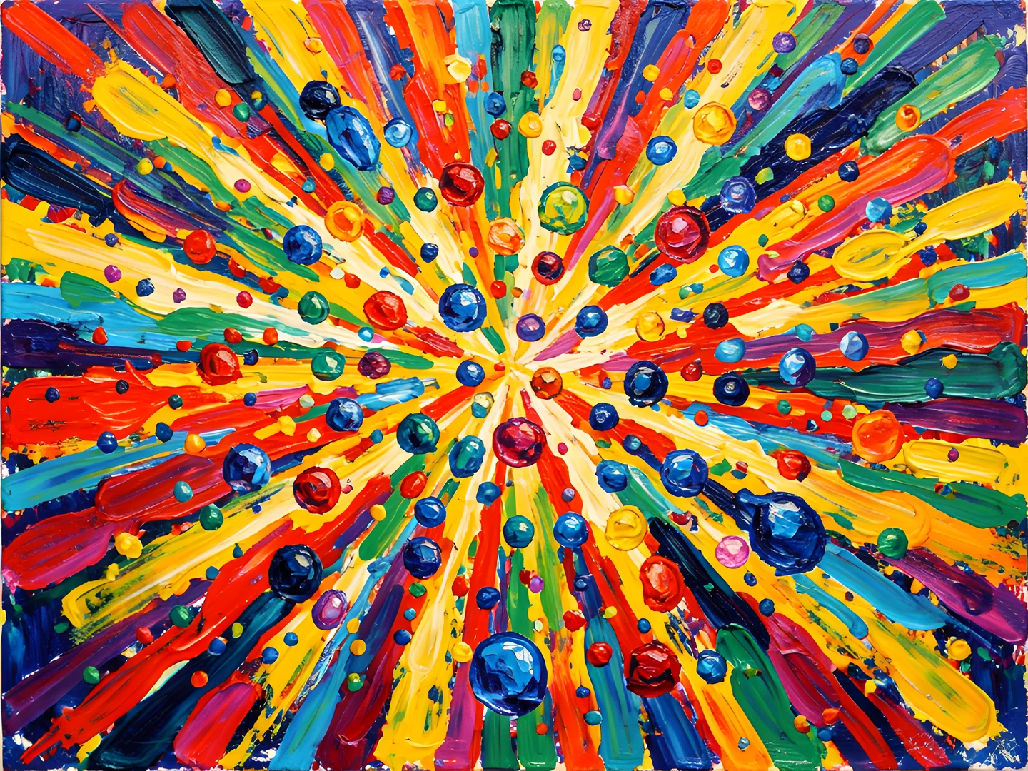 Impressionist Colorful Explosion