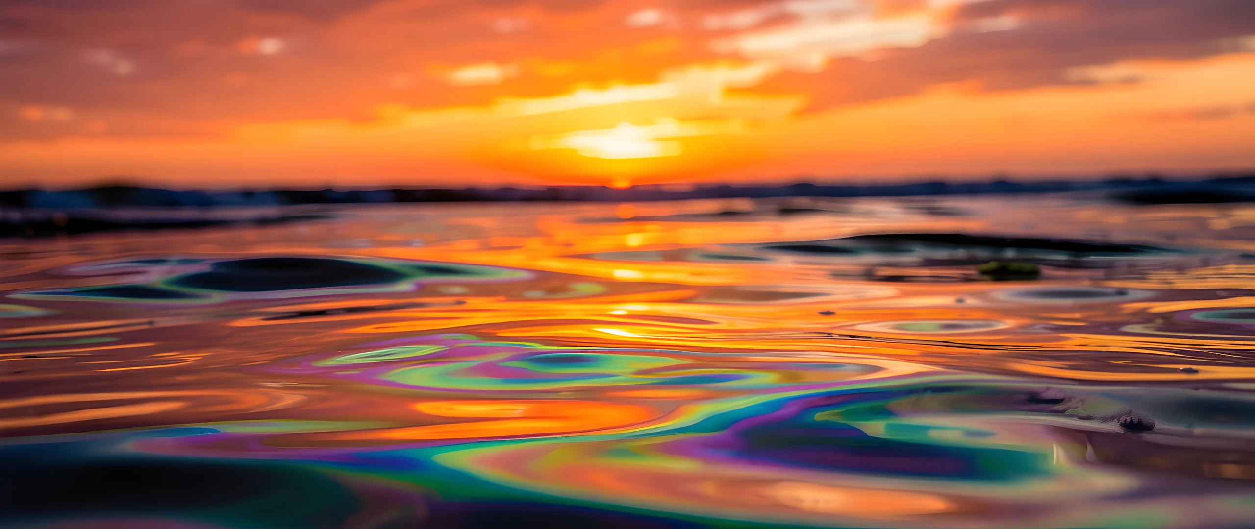 Rainbow Ocean Sunset
