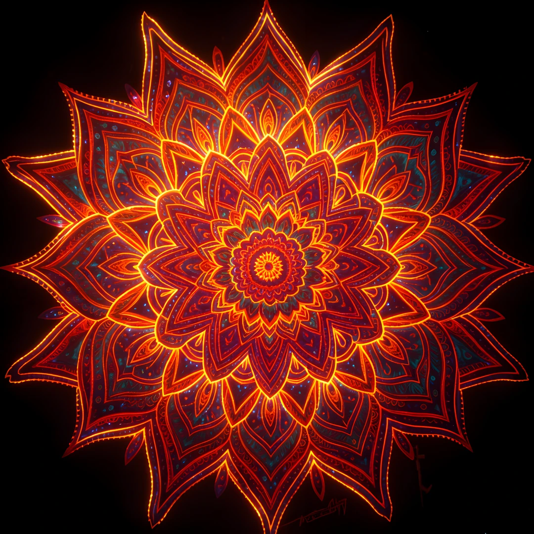 Glowing Mandalas