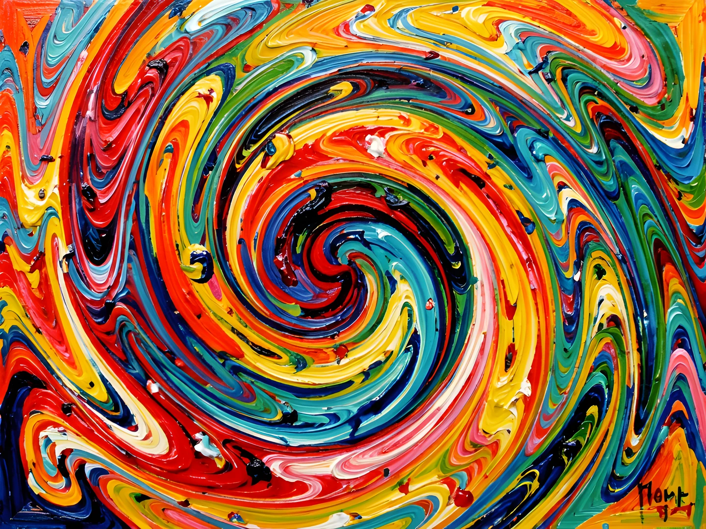 Paint Splatters Abstract