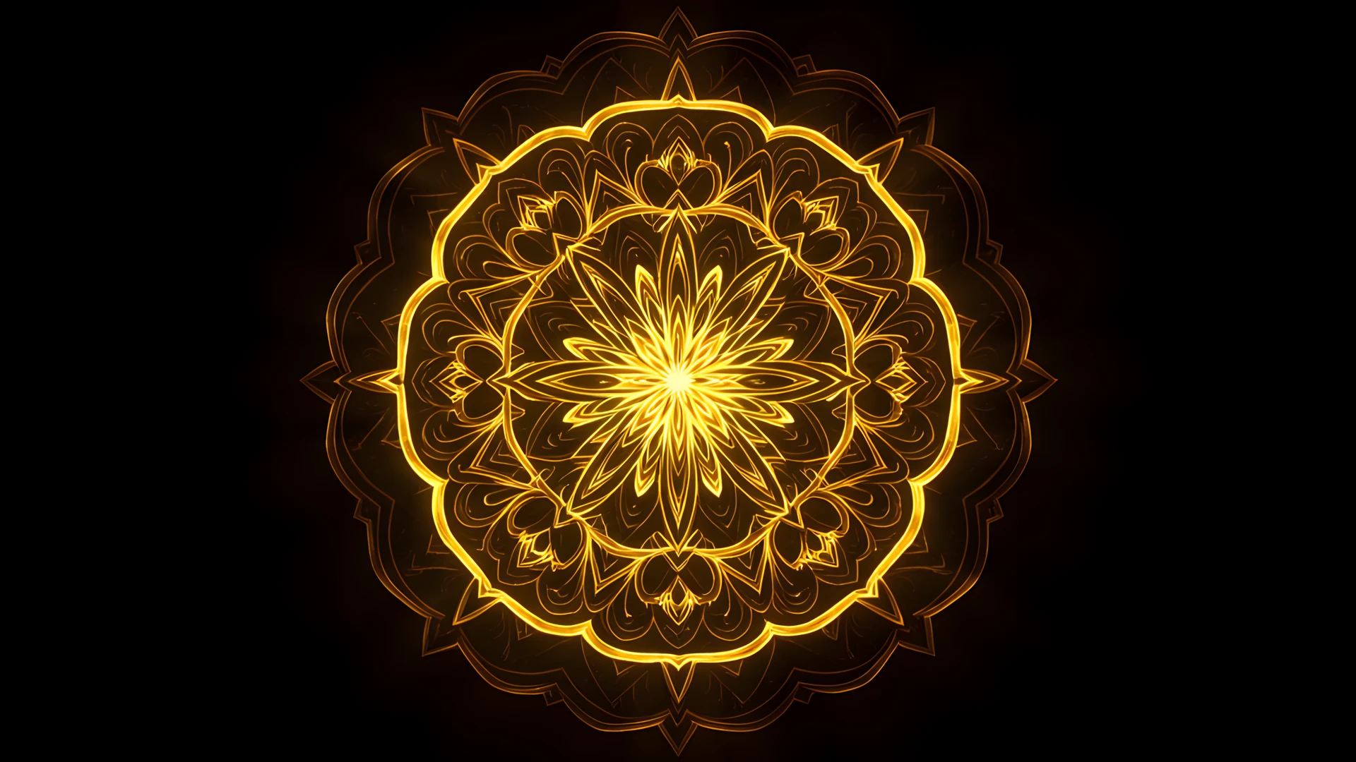 Golden Glow Mandala