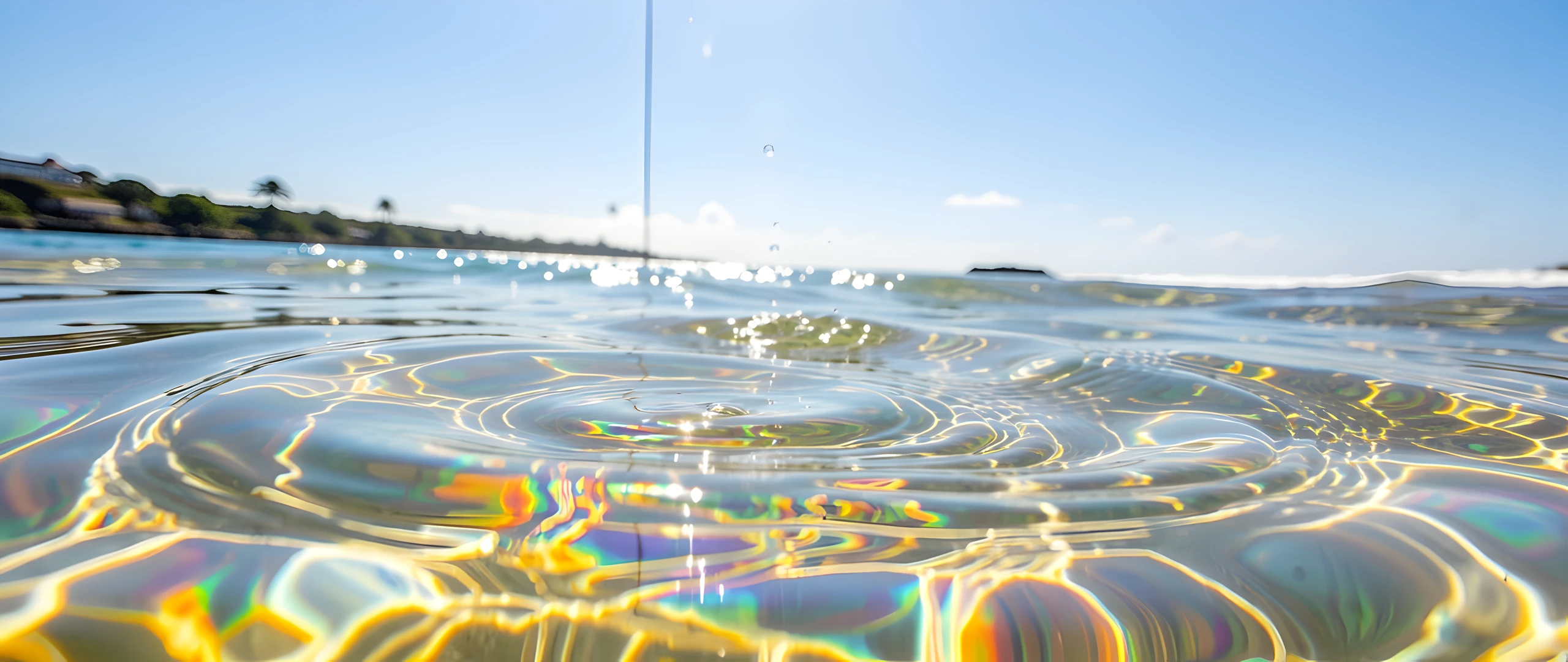 Shimmering Oil Slick