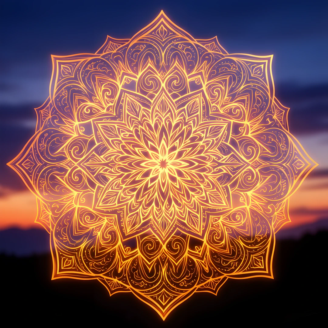 Glowing Sacred Circle