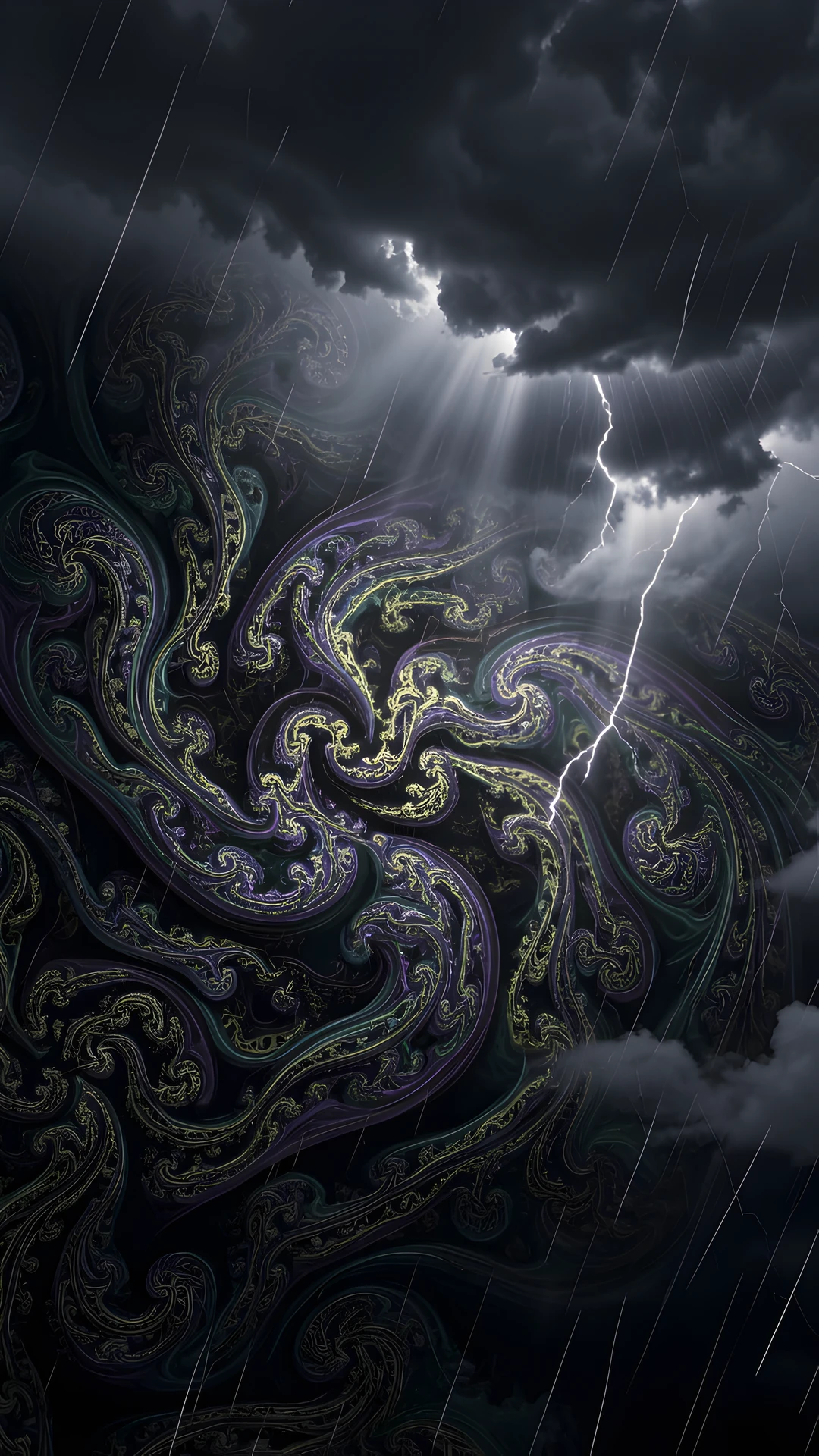 Dark Ocean Swirl