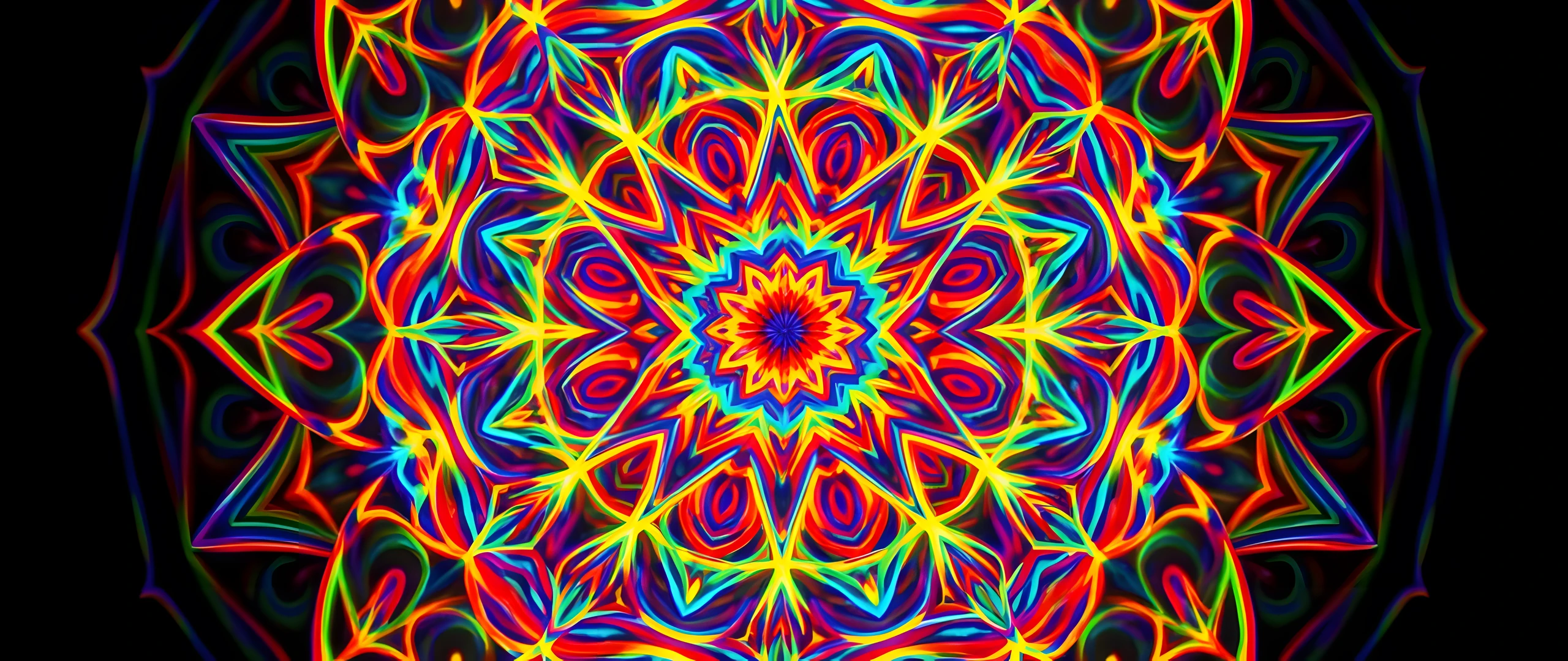 Glowing Mandala Pattern