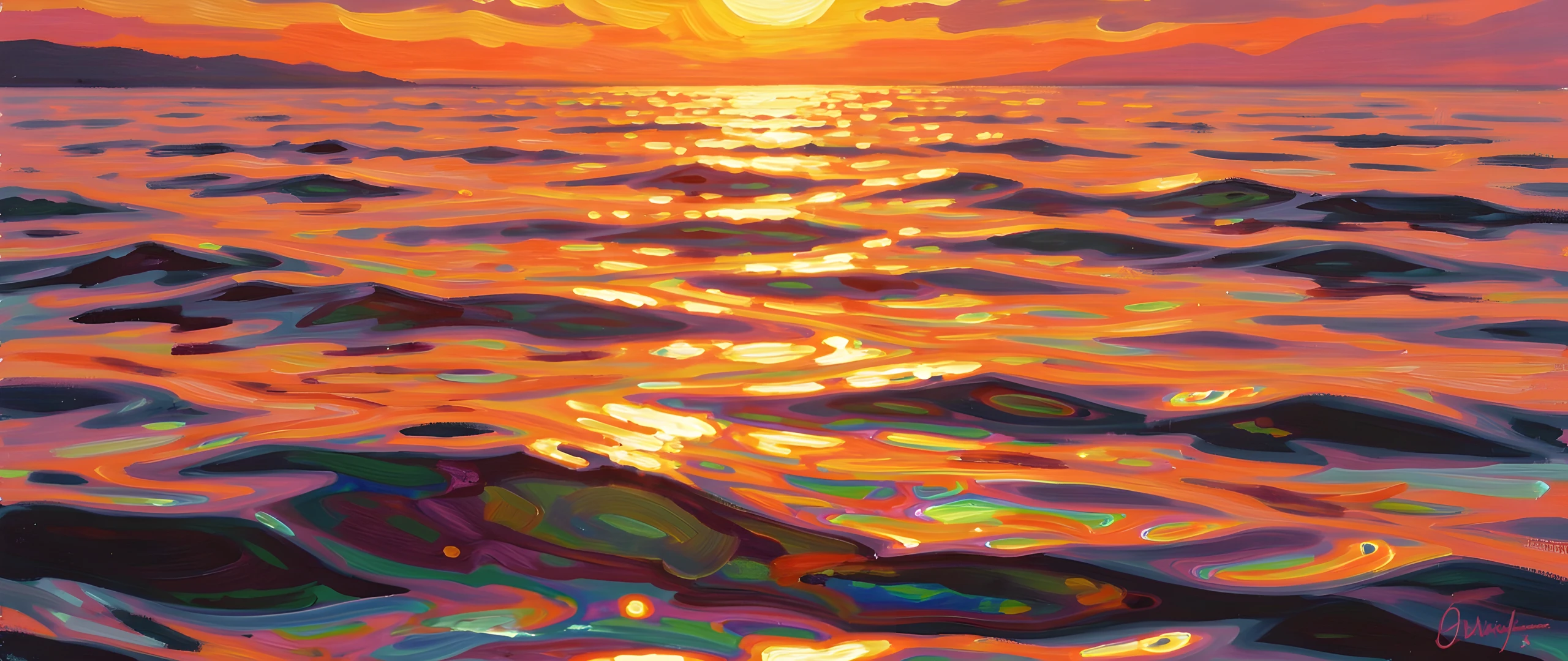 Impressionist Water Scene