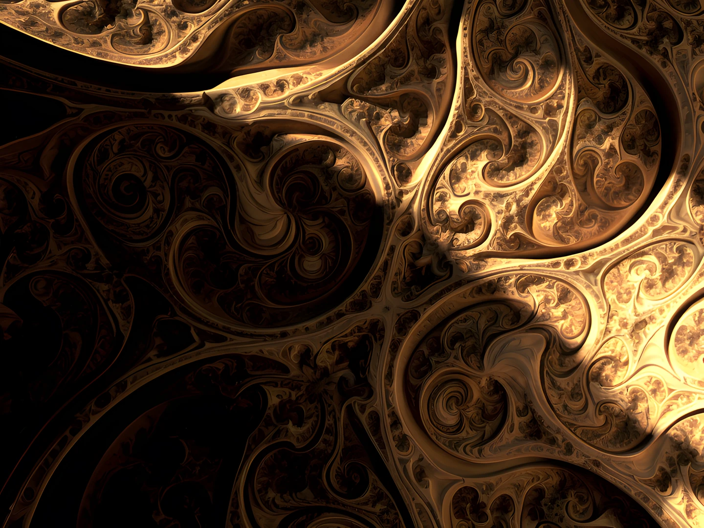 Golden Fractal Waves