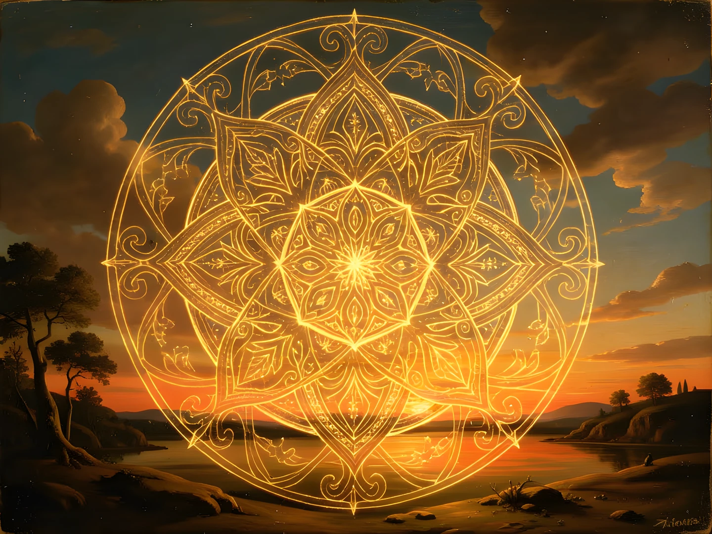 Glowing Snow Mandala