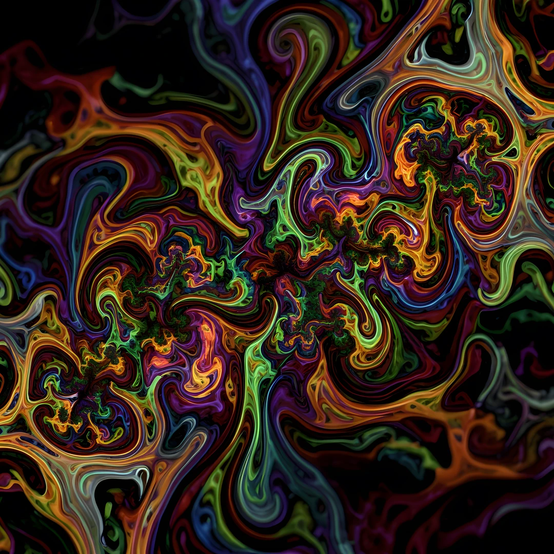 Mystical Waves Glowing