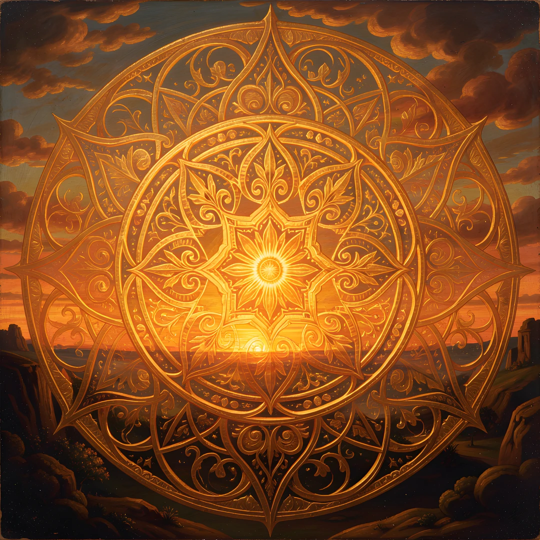 Glowing Sacred Circle