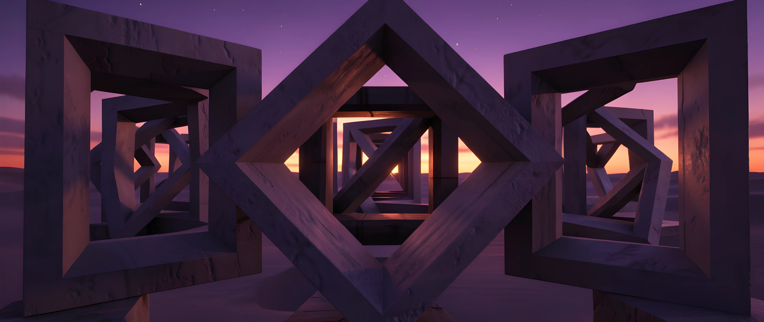 Fractured Color Sky