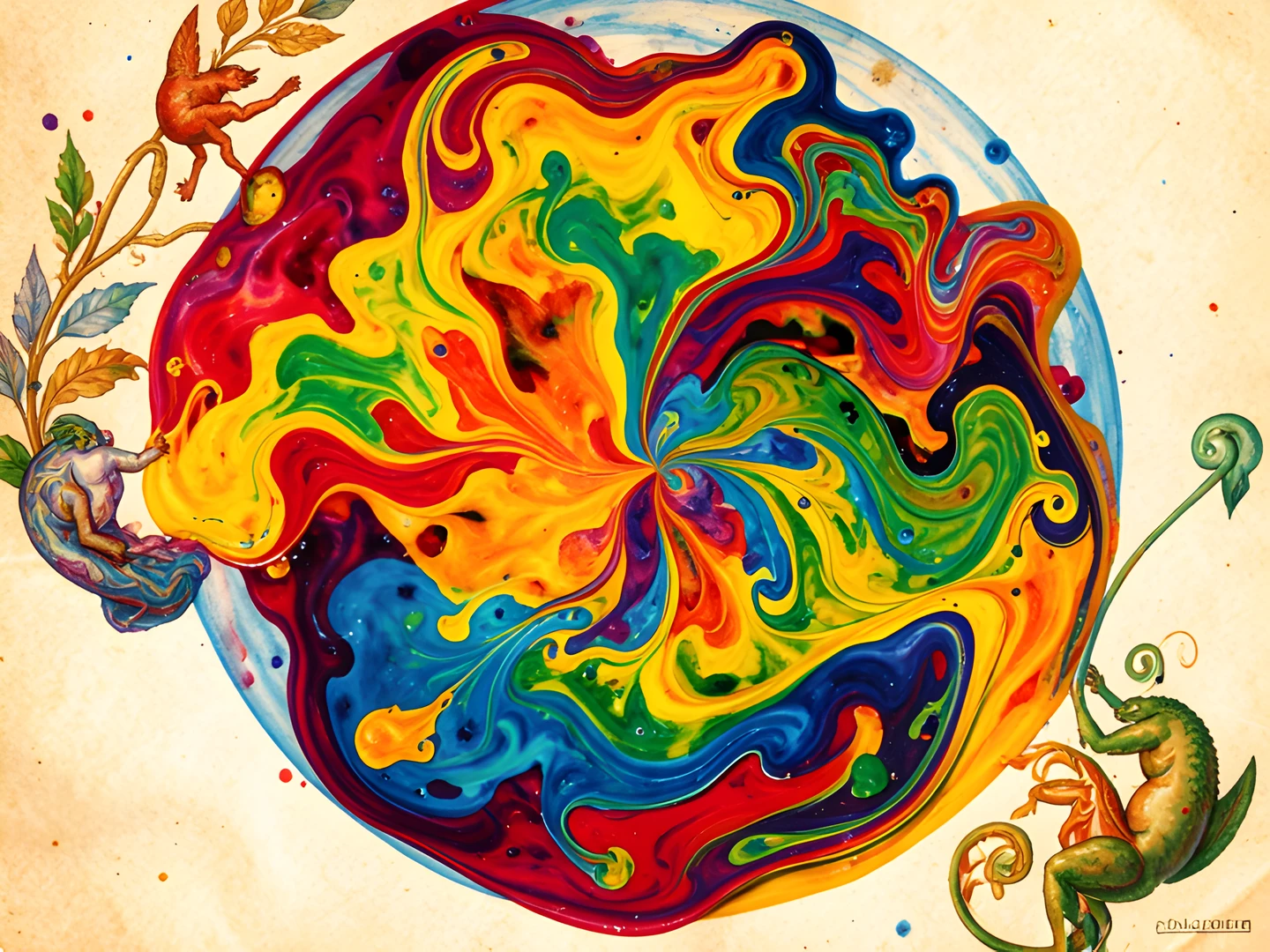 Ink Art Blooms