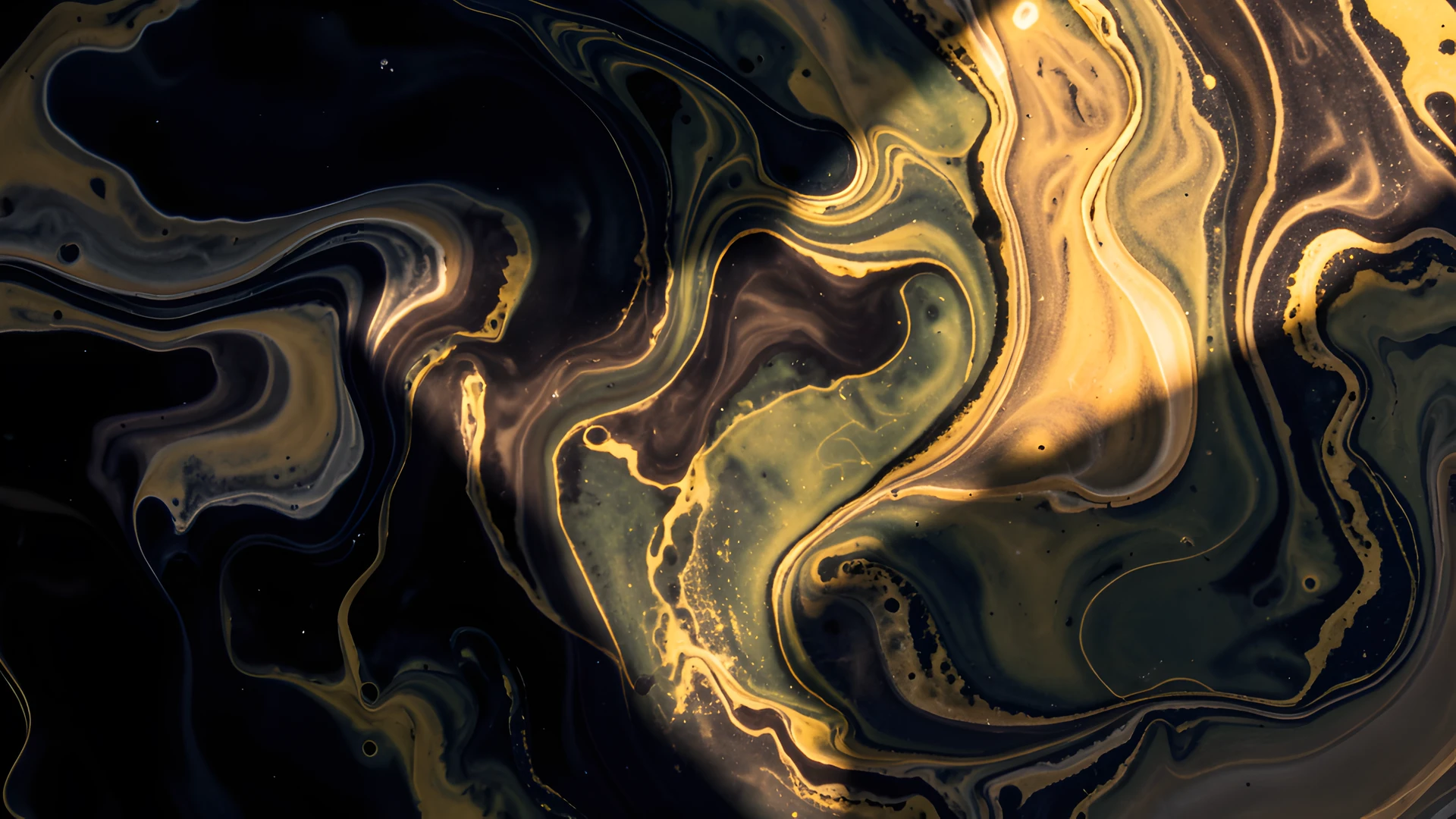 Golden Water Swirl