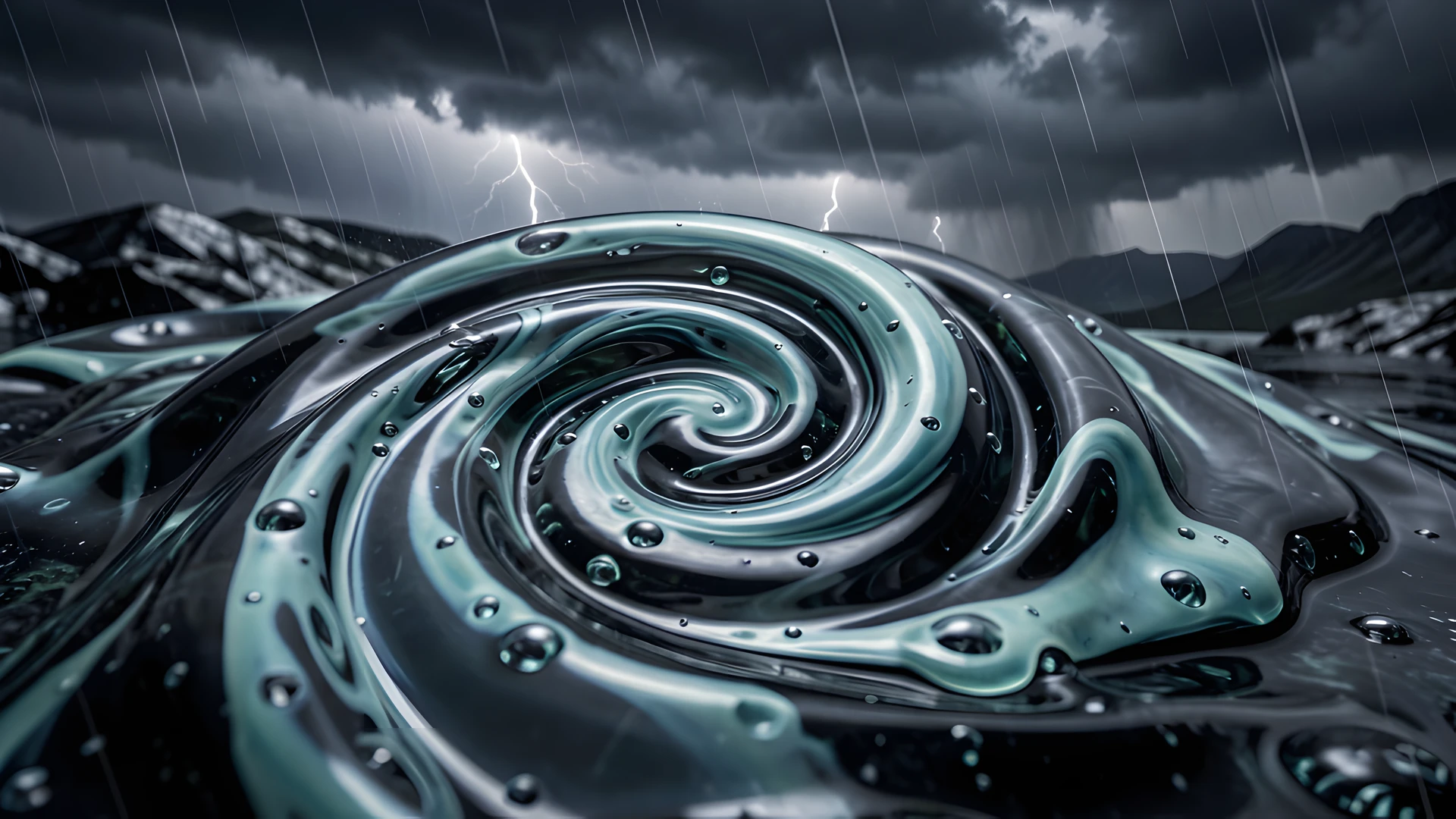 Marble Storm Waves