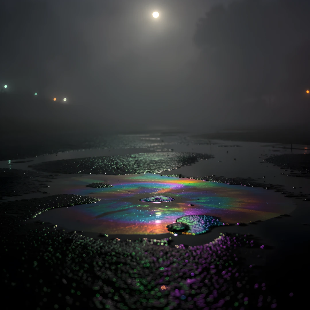 Shimmering Dark Waters