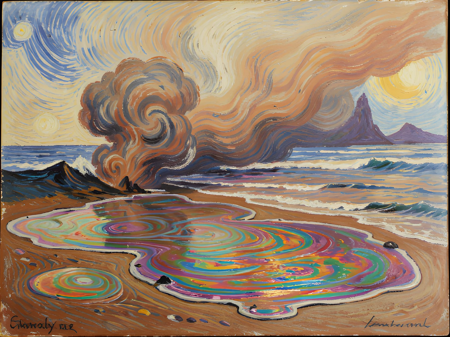 Iridescent Slick Storm