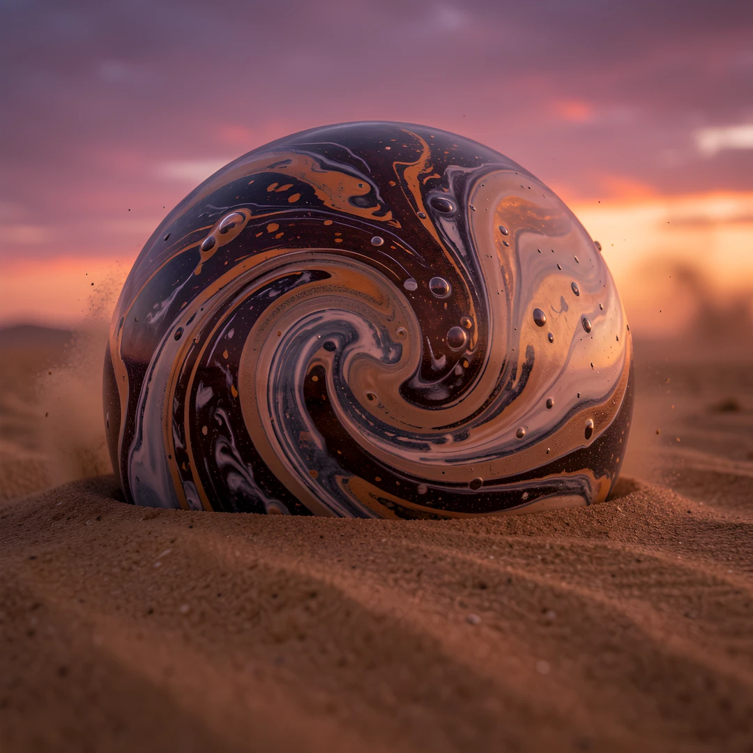 Marble Storm Sunset