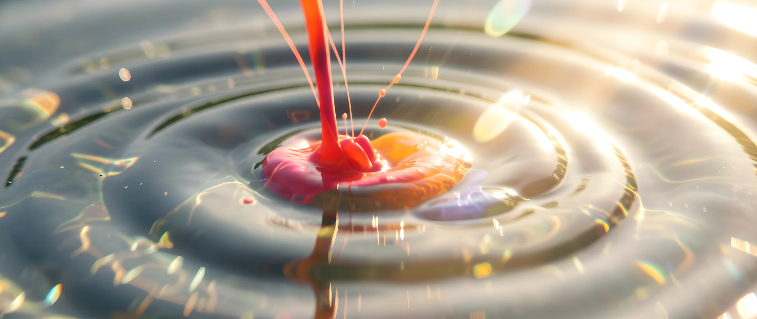 Ink Droplet Ripples