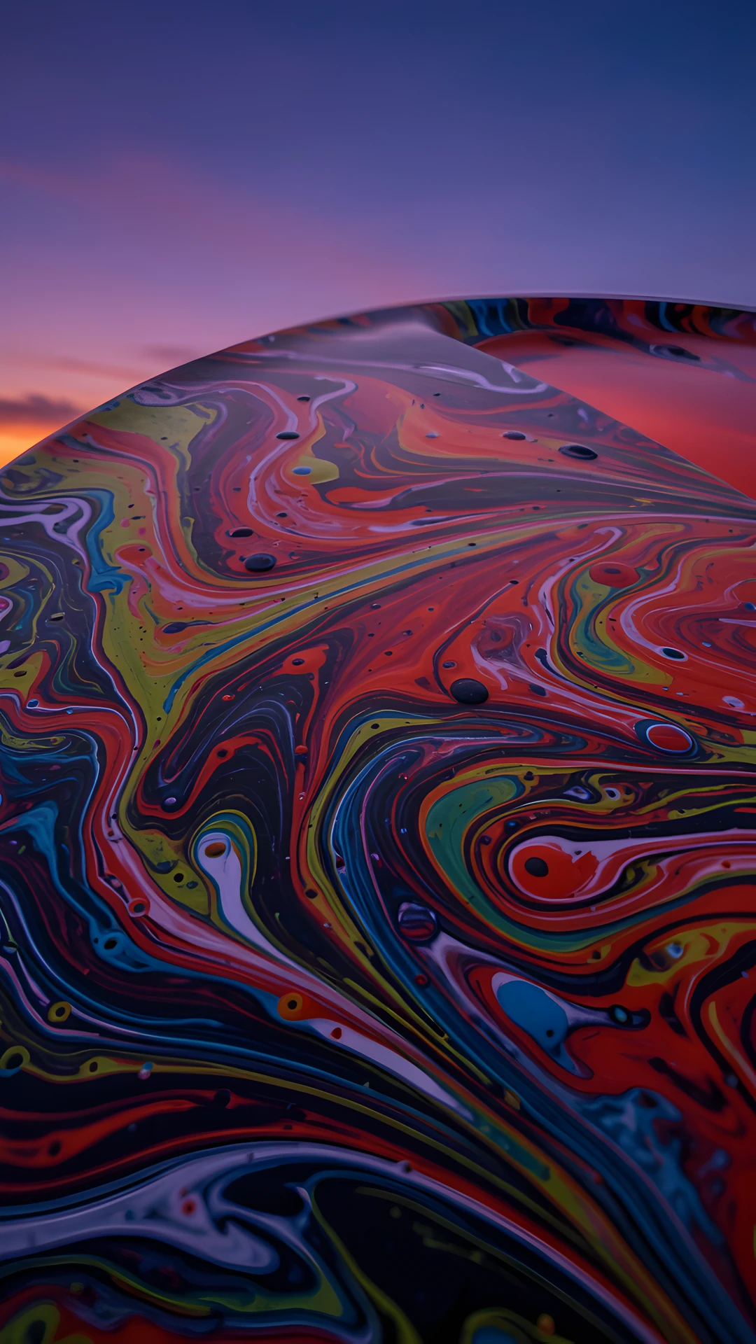 Fluid Art Sunset