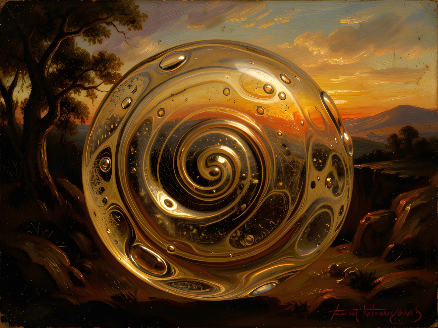 Marble Painted Sunrise