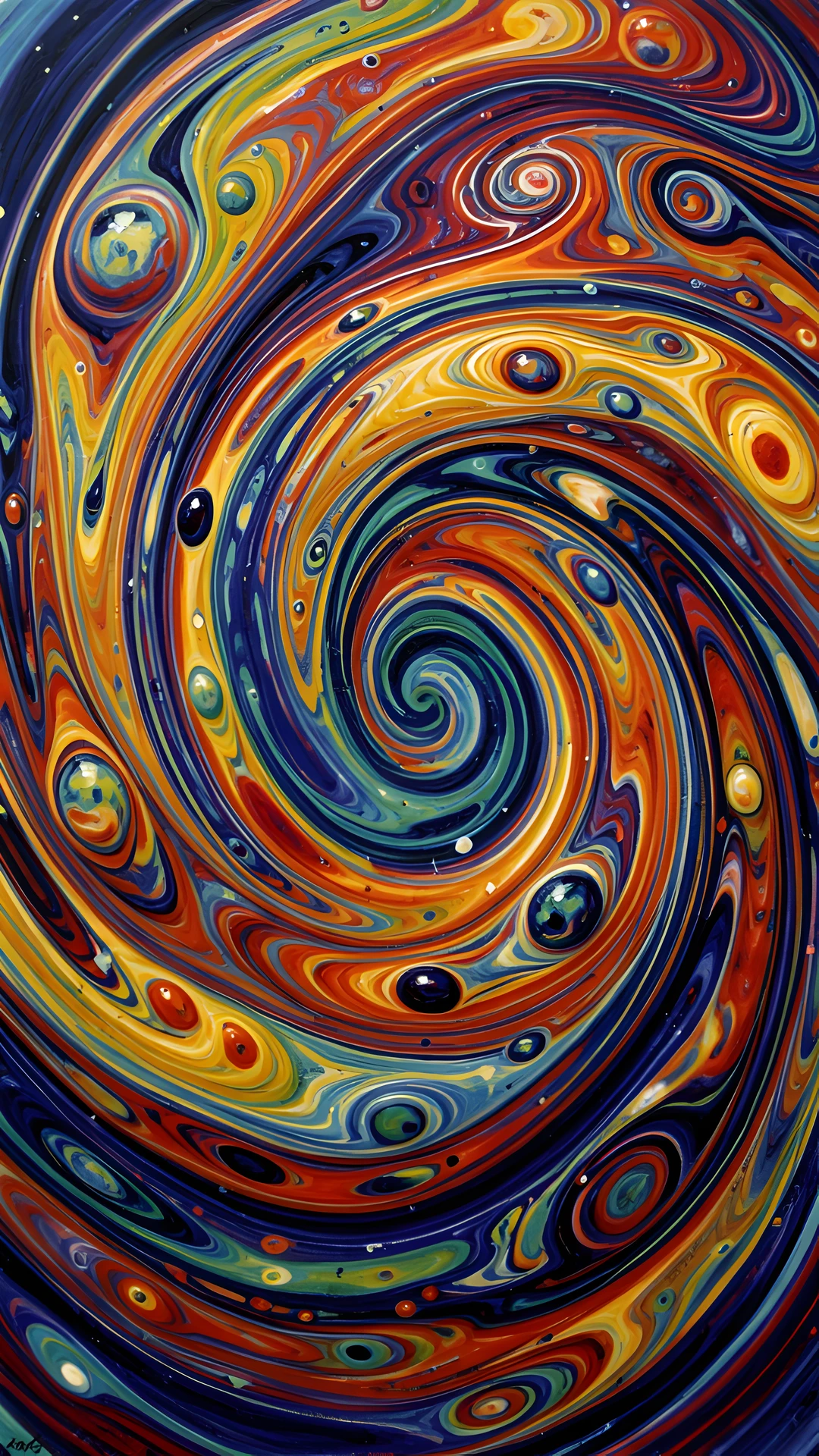 Swirling Liquid Macro