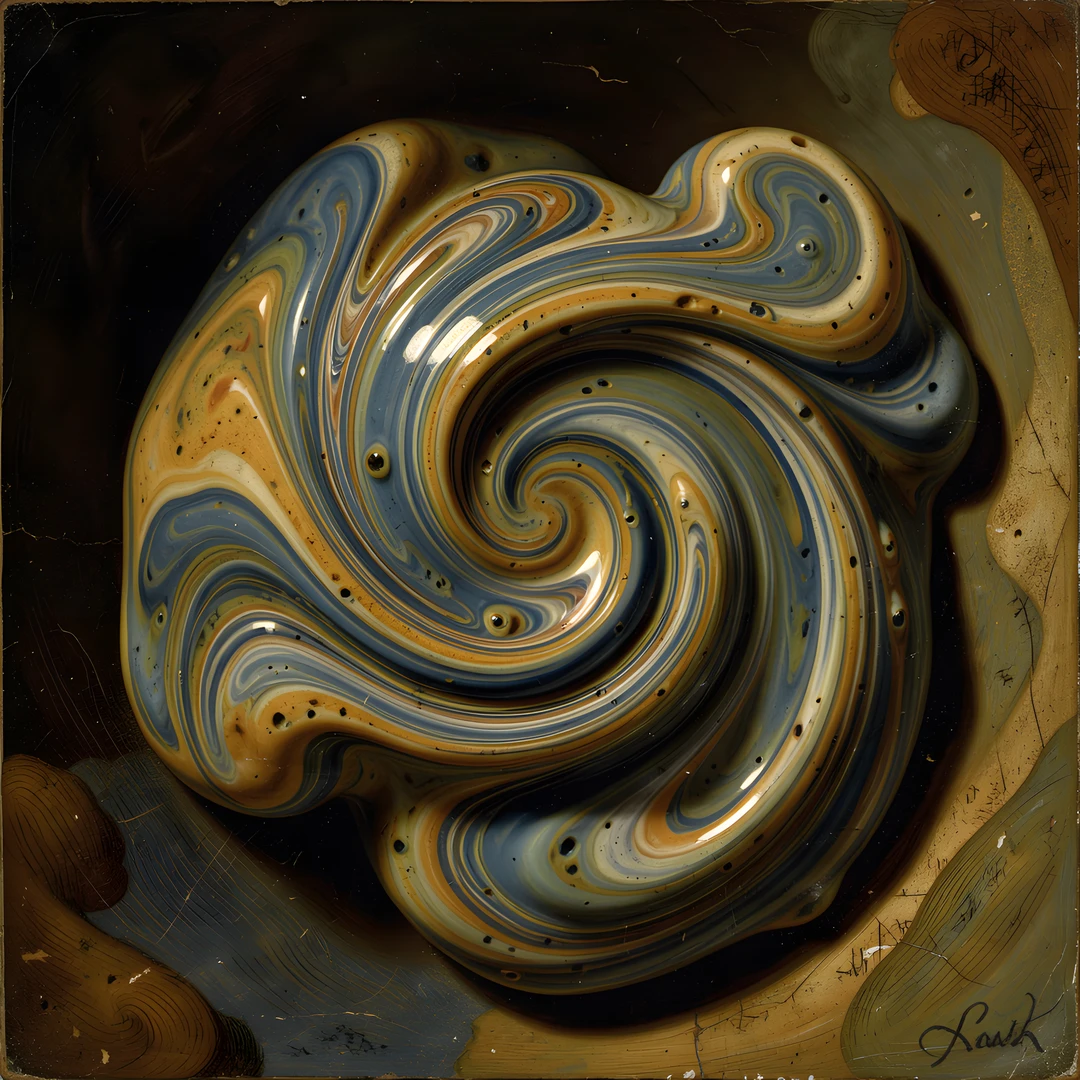 Dark Liquid Marble