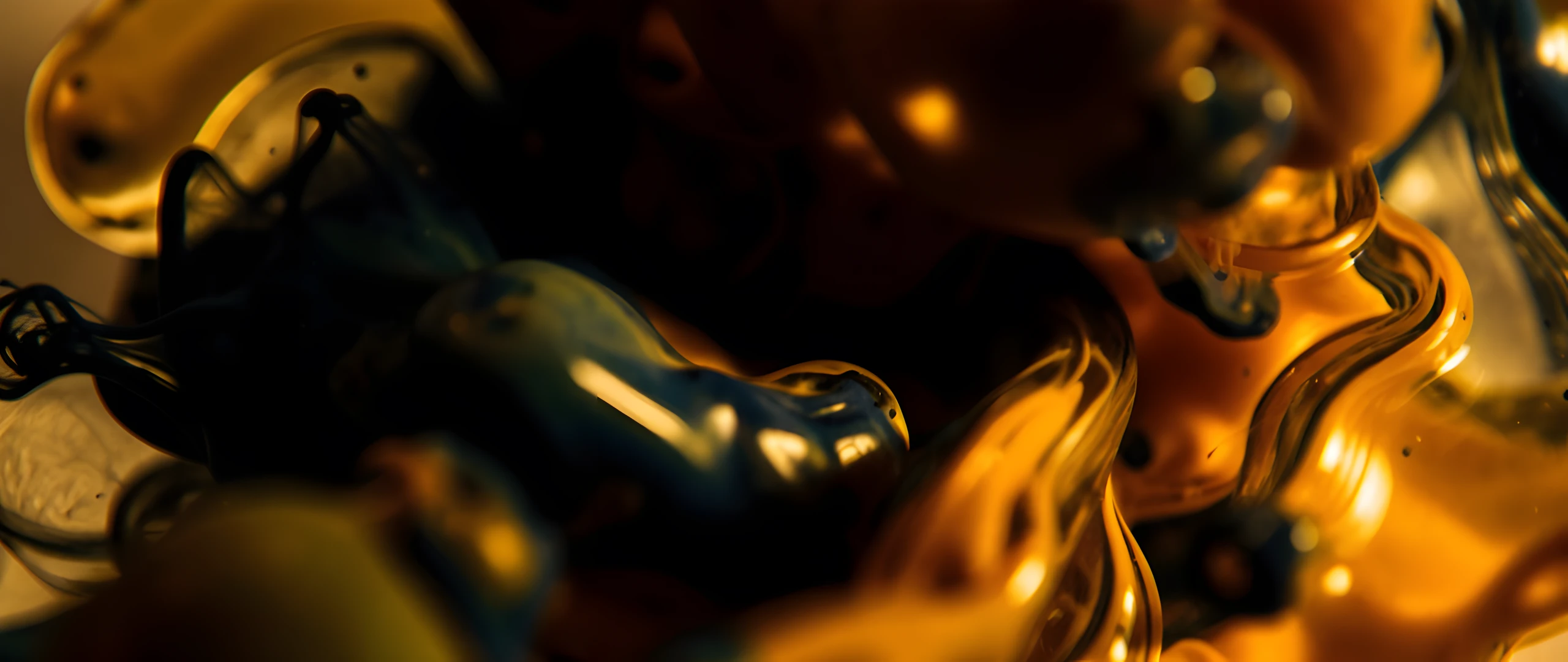 Golden Water Drops