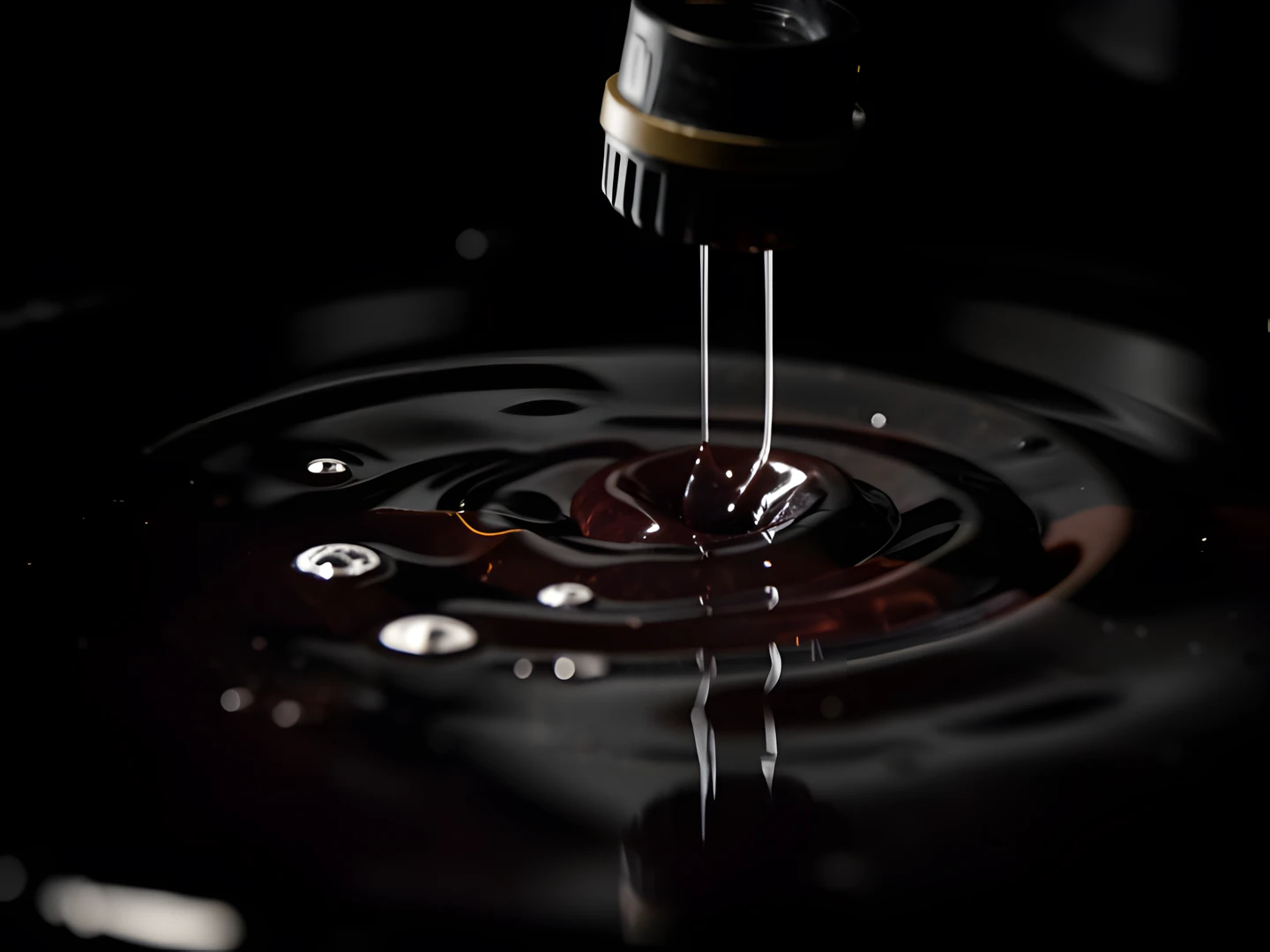 Ink Droplet Closeup