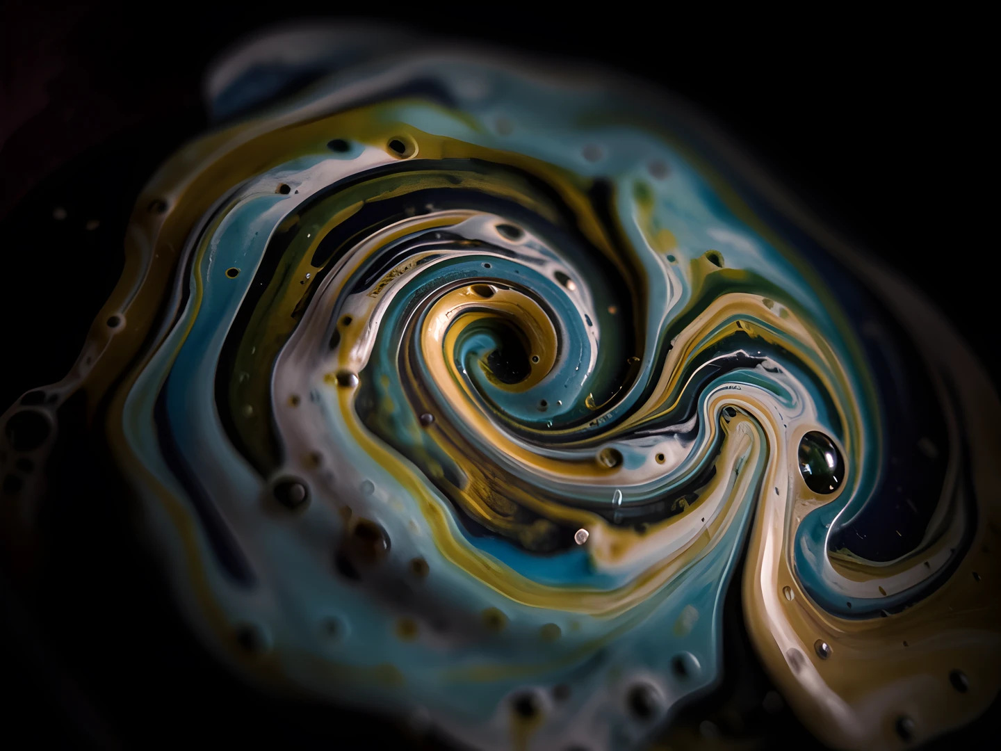 Dark Liquid Marble