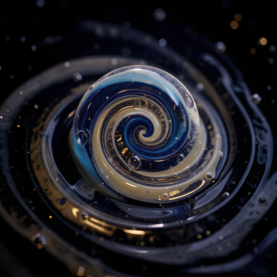 Dark Marble Swirl