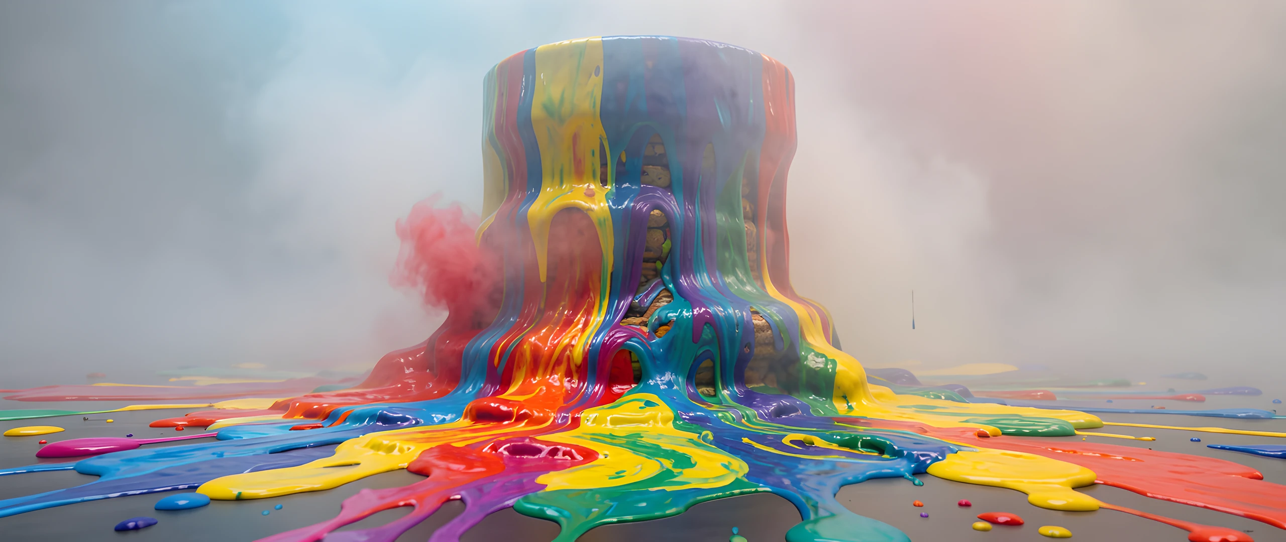 Artistic Vibrant Splash
