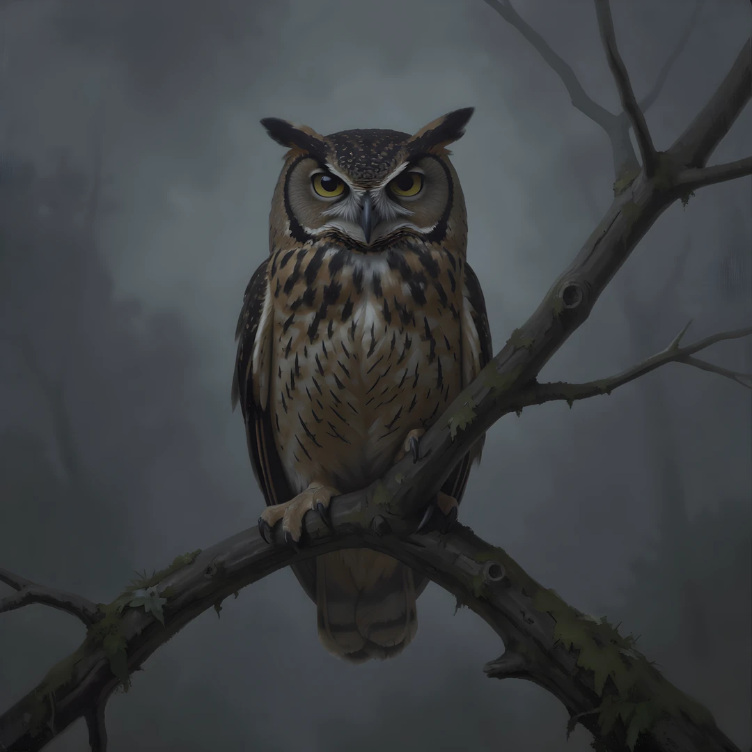 Moonlit Forest Scene