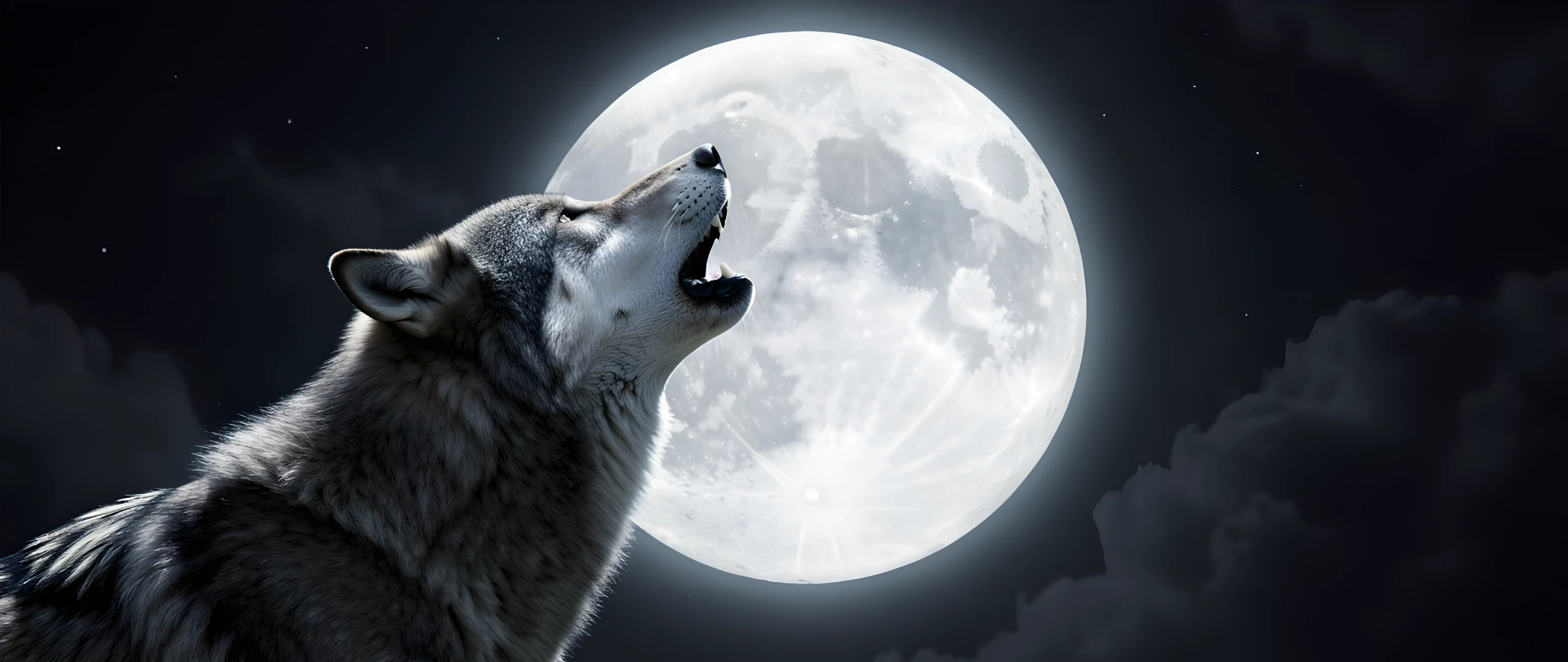 Moonlit Forest Wolves