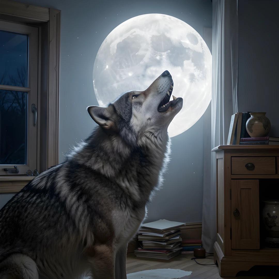 Moonlit Wolf Pack