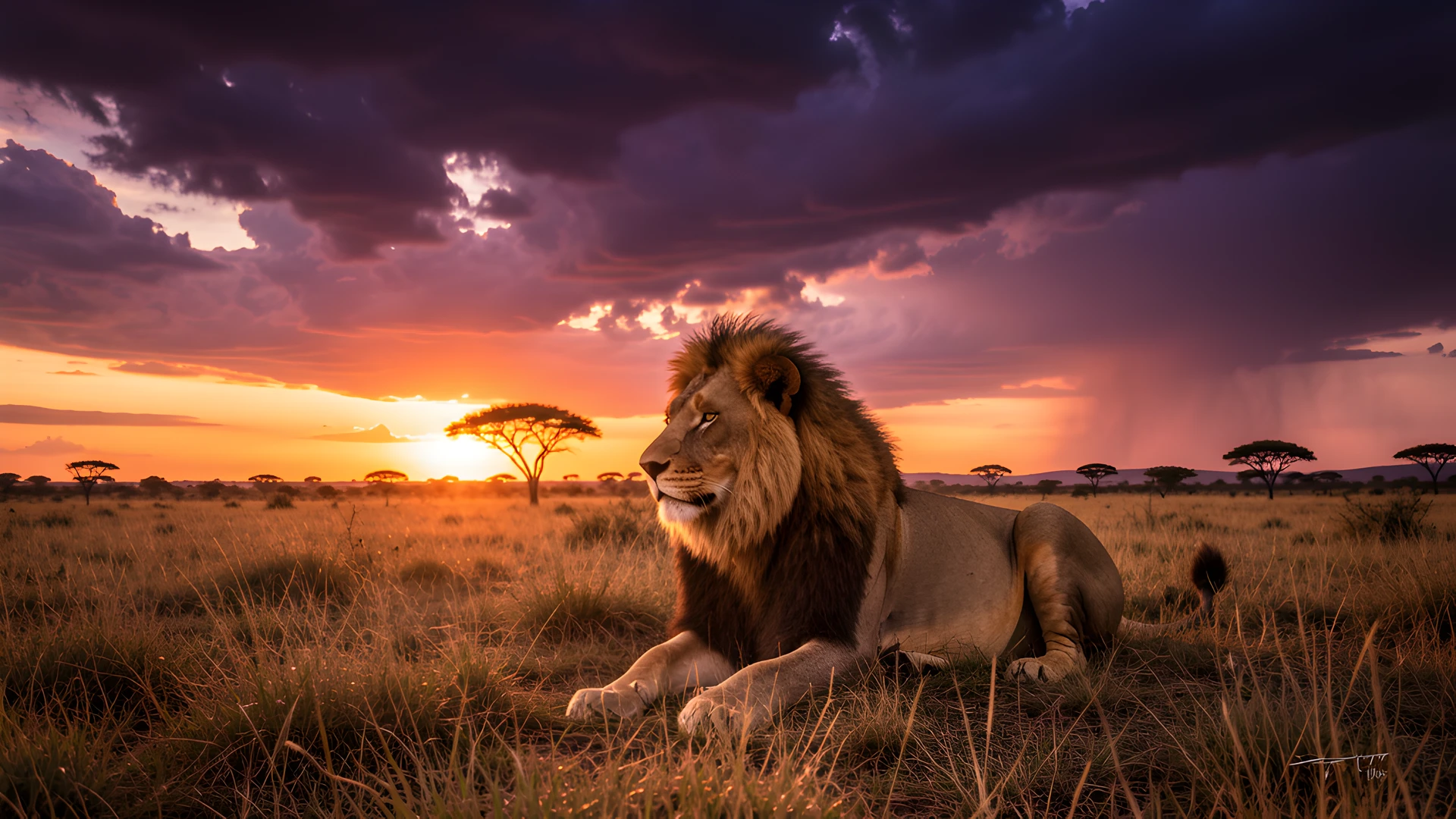 African Sunset Sky