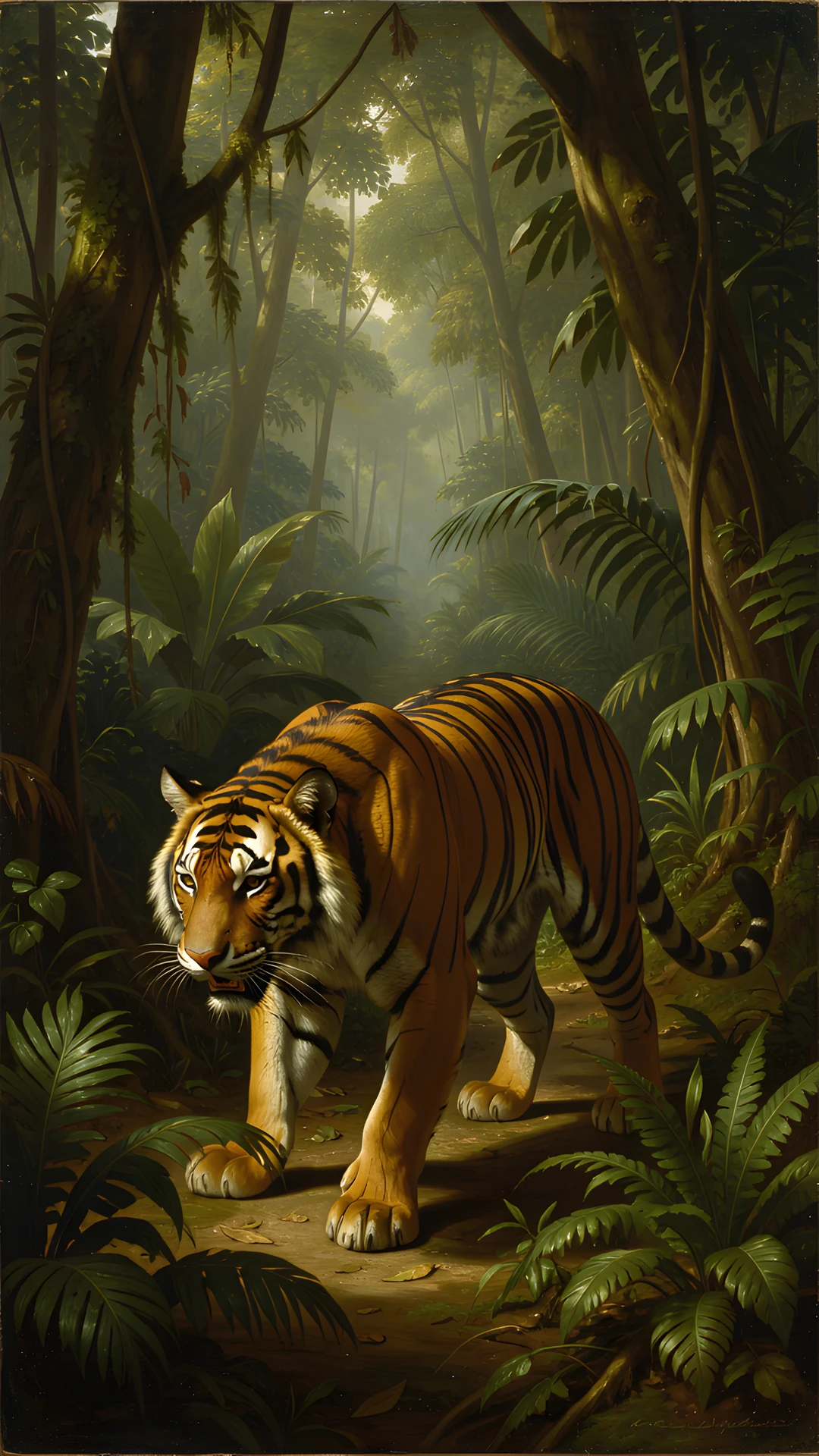 Tiger In Shadows