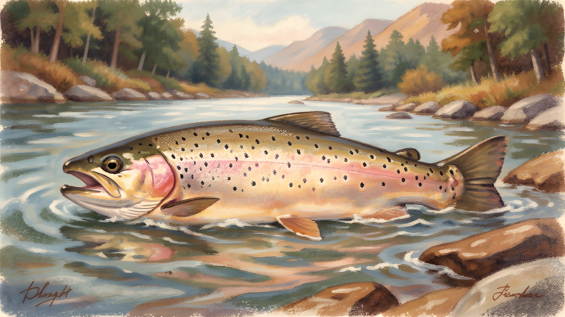 River Salmon Sunset
