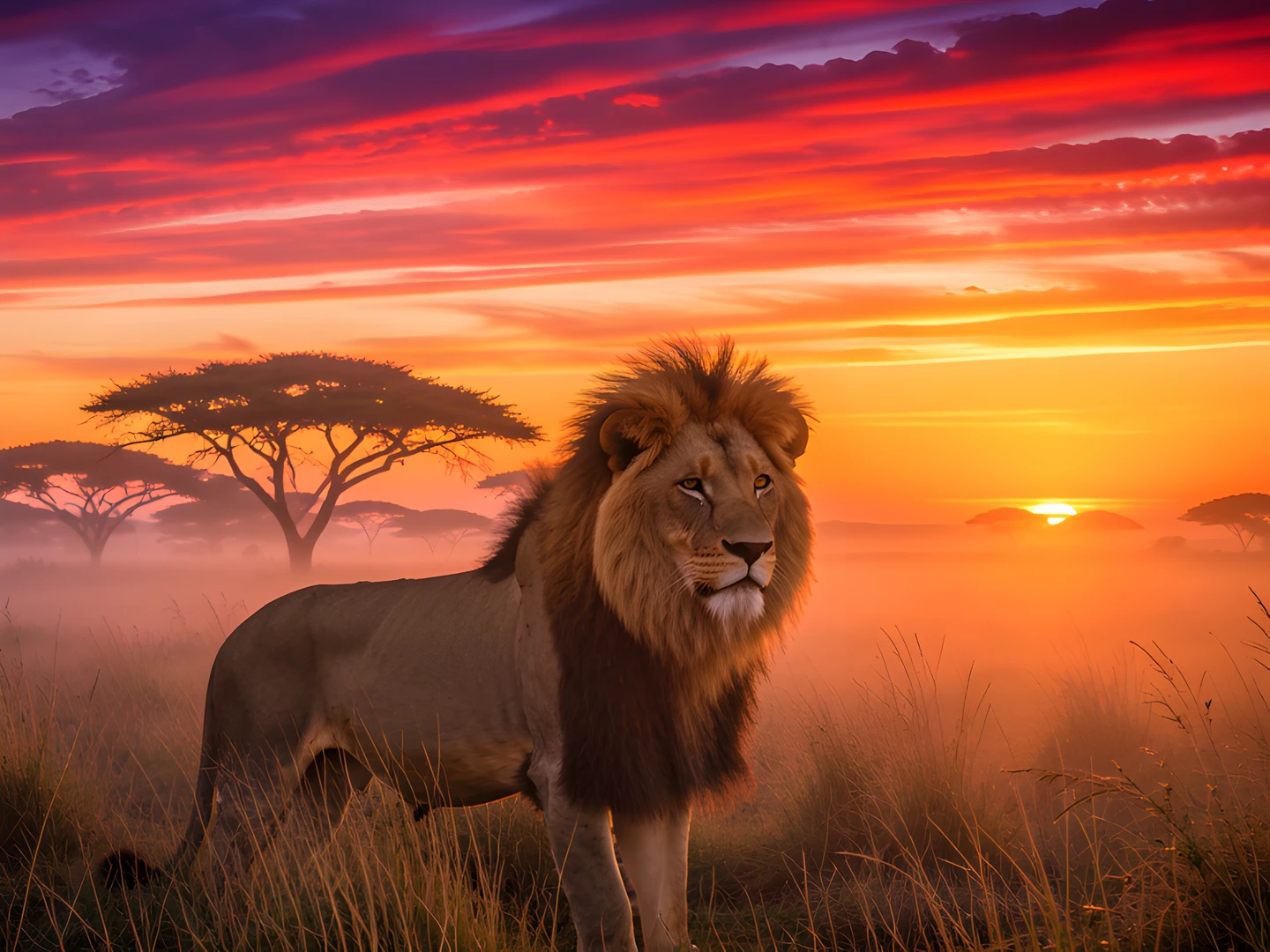 African Sunset Plains