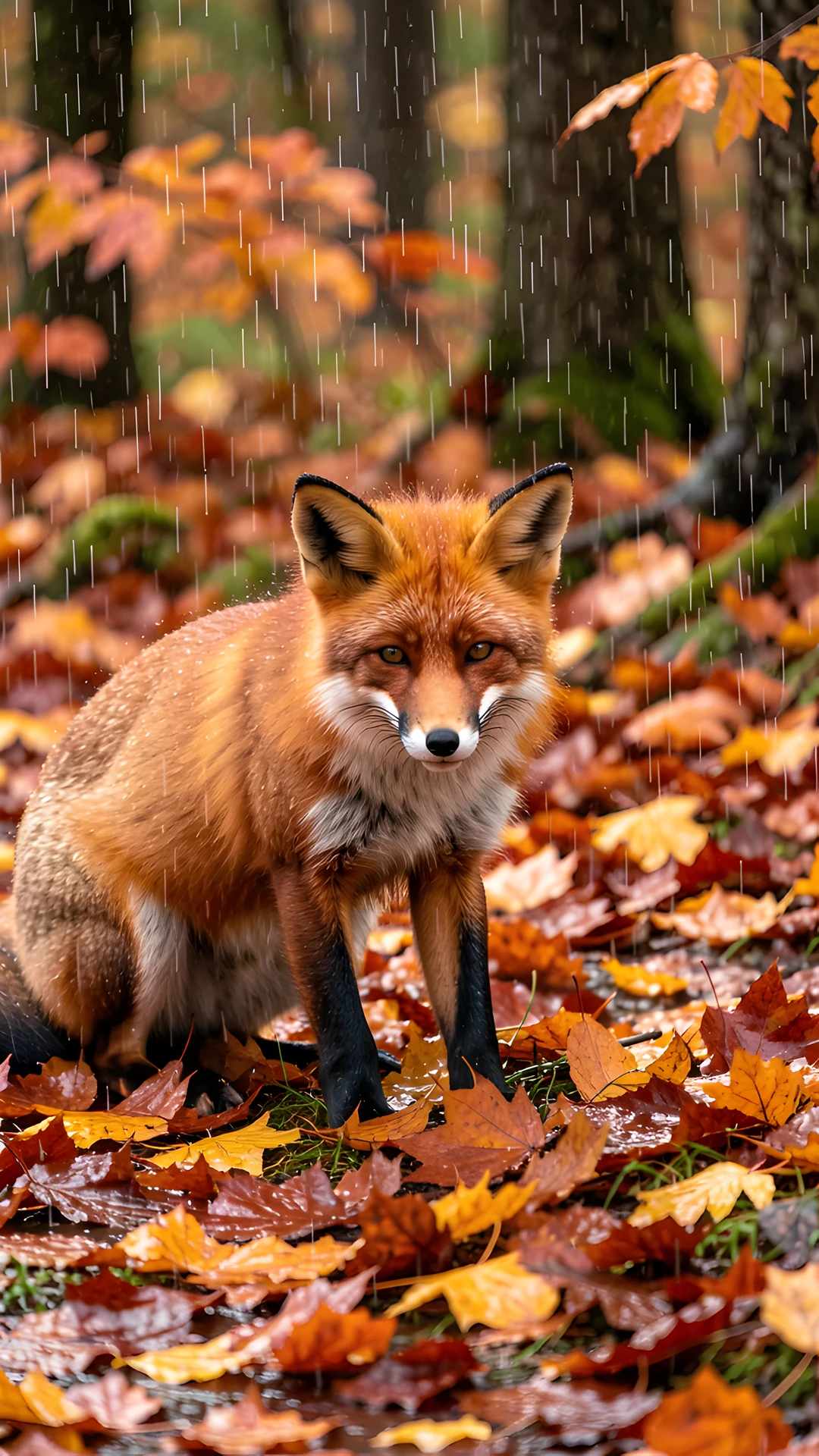 Fox In Autumn