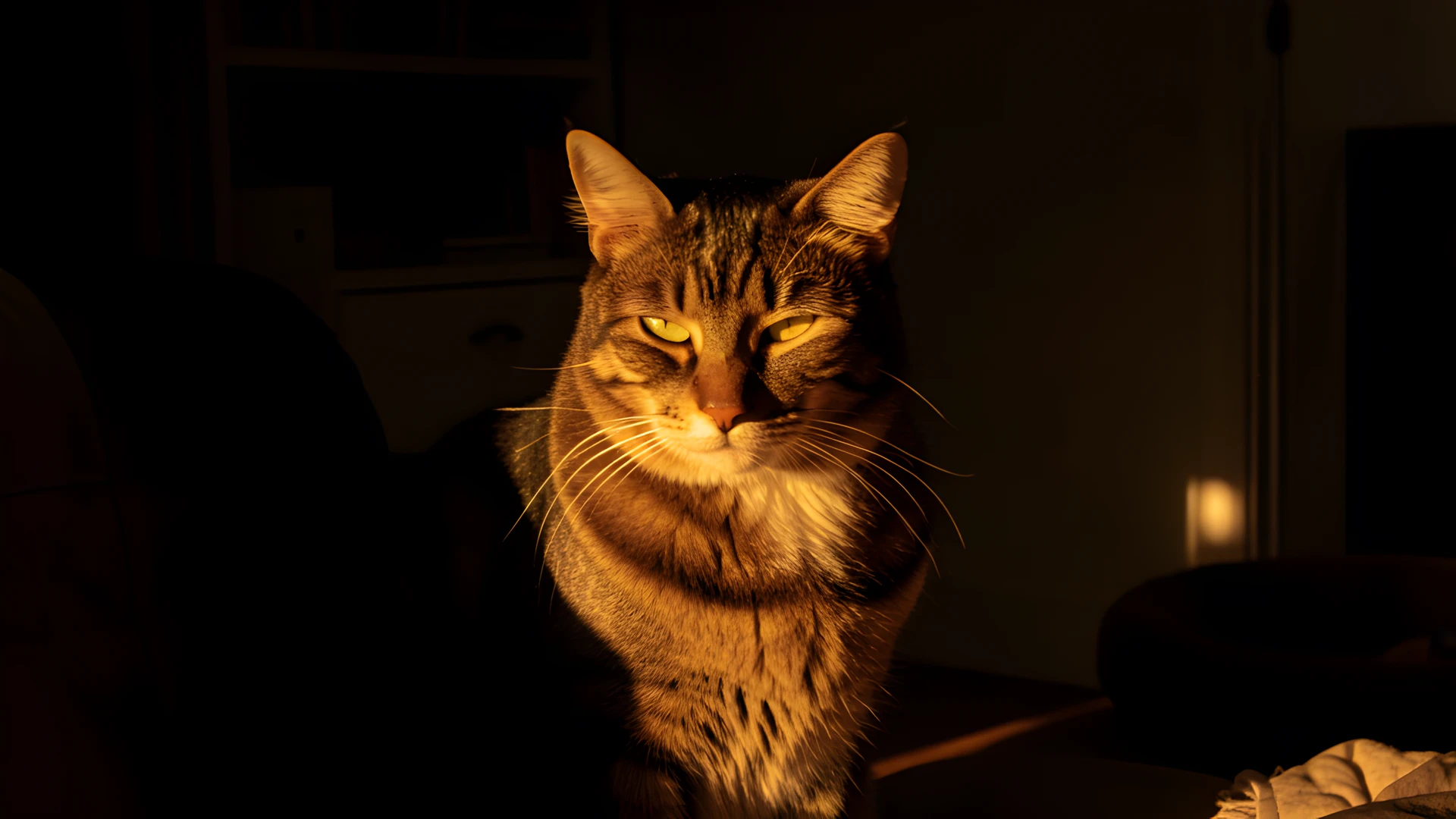 Golden Feline Glow