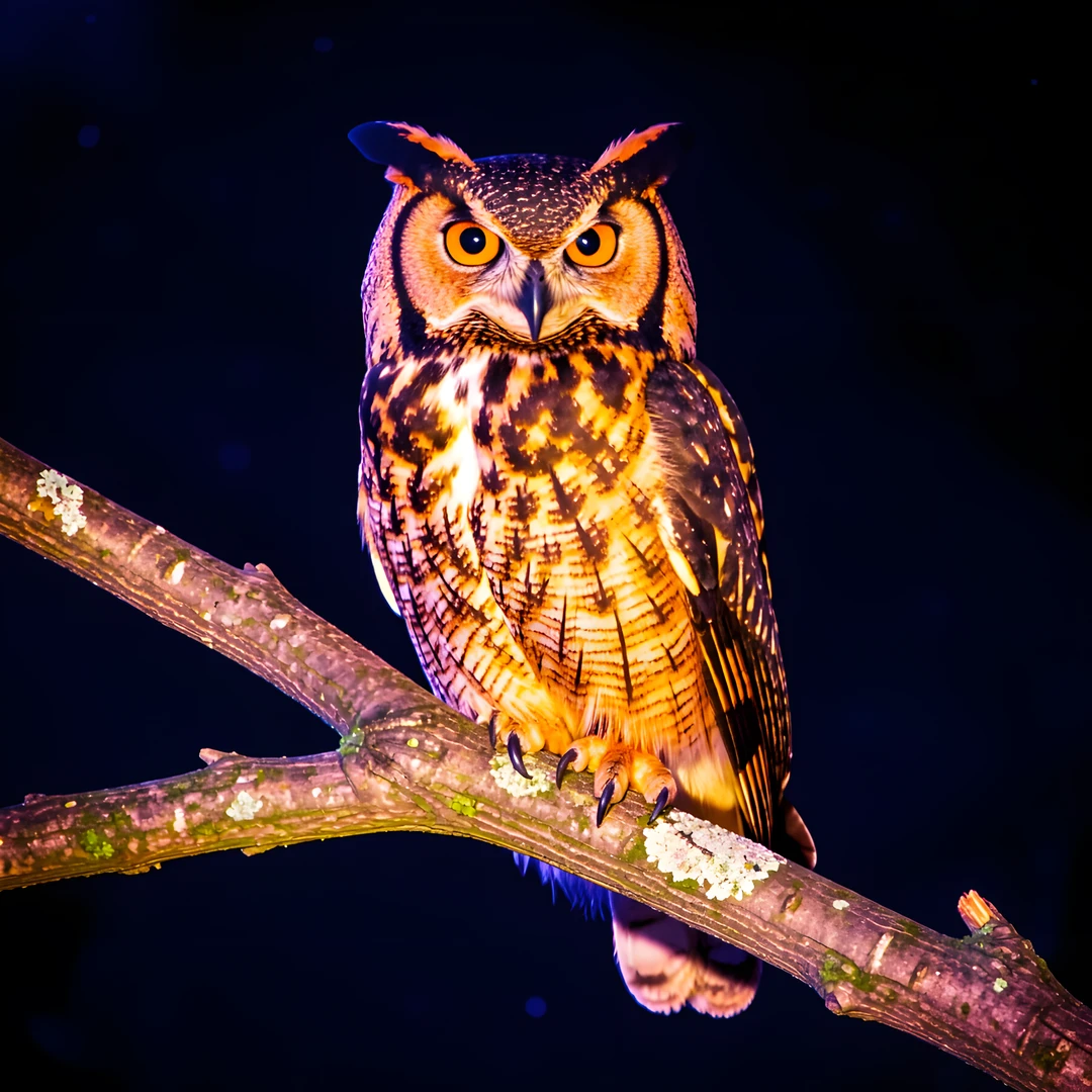 Owl In Moonlight