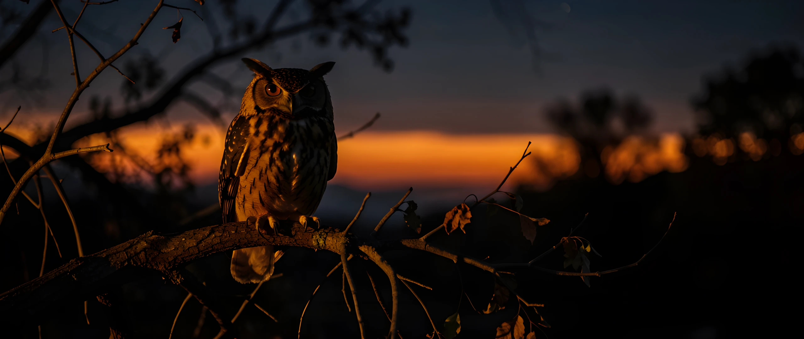 Owl Perched Tree