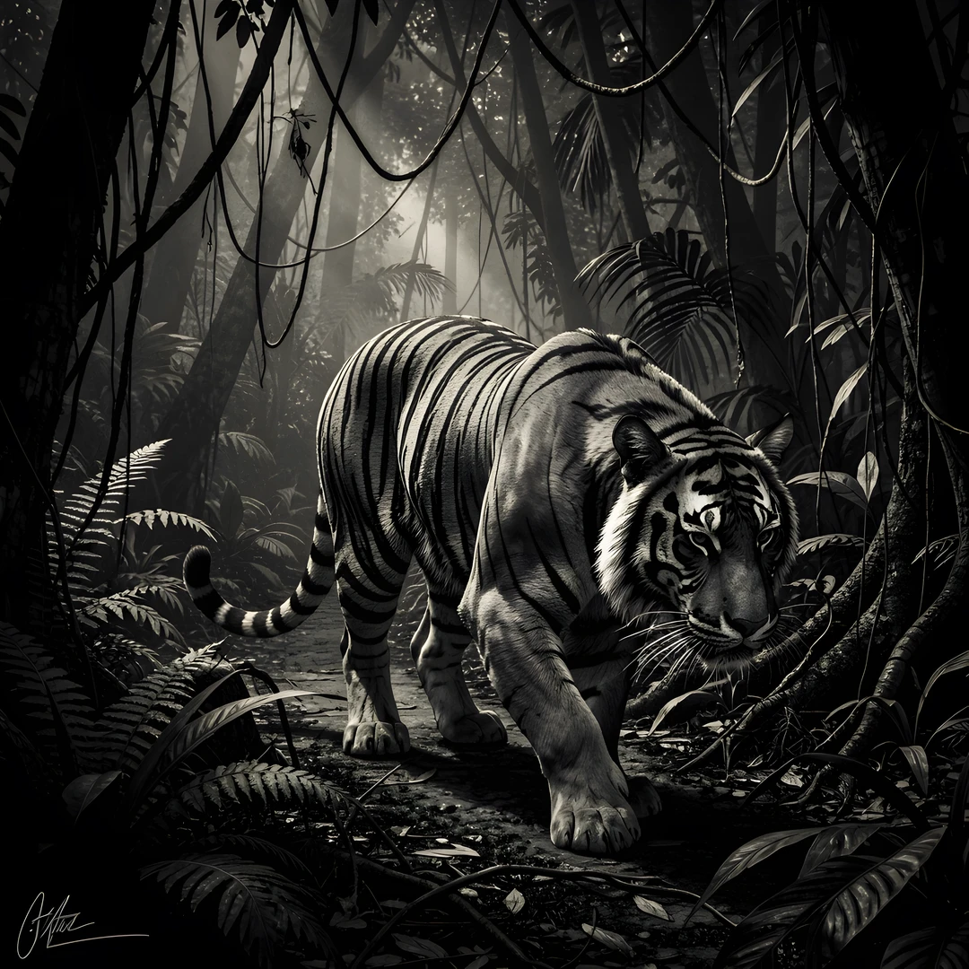 Dark Jungle Night