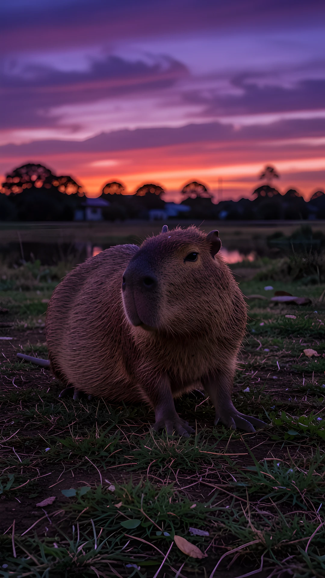 Water Capybara Scene