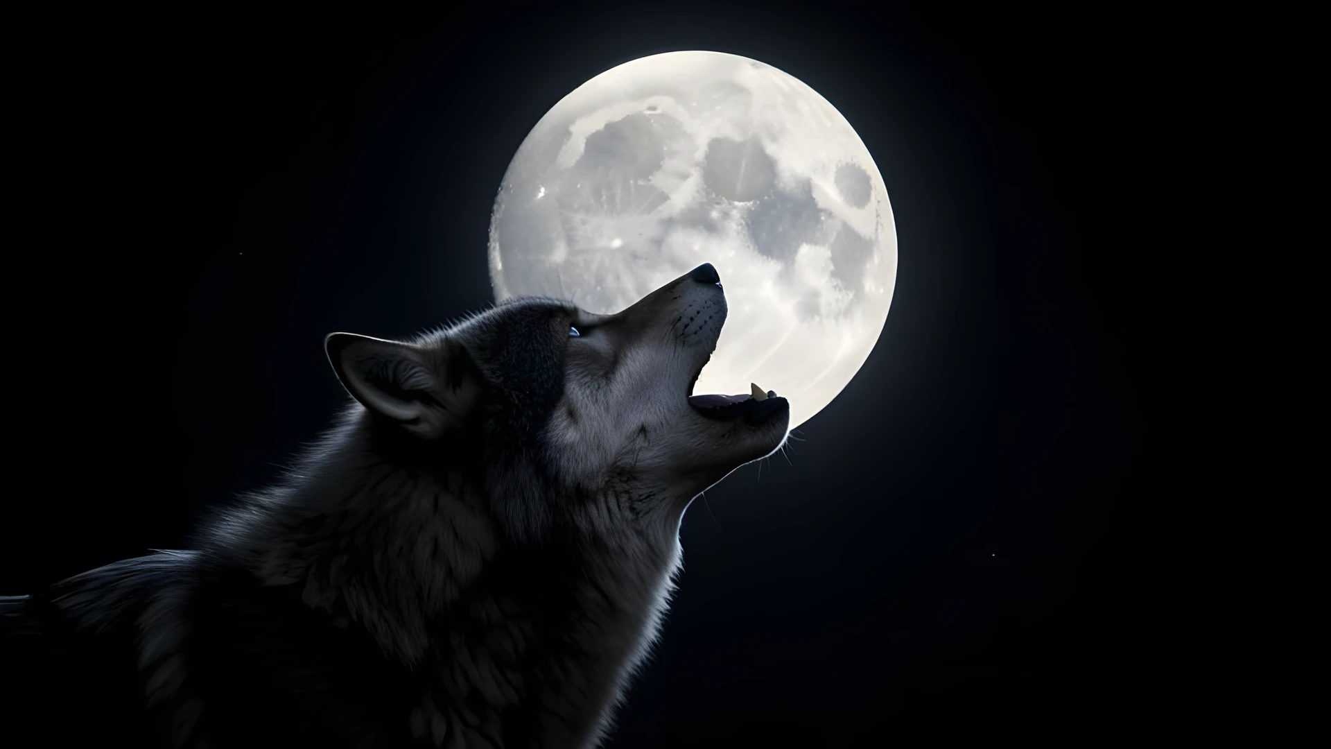 Silver Moonlit Forest