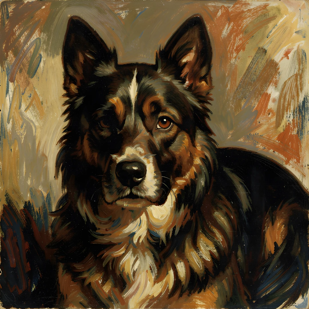 Dark Romantic Dog