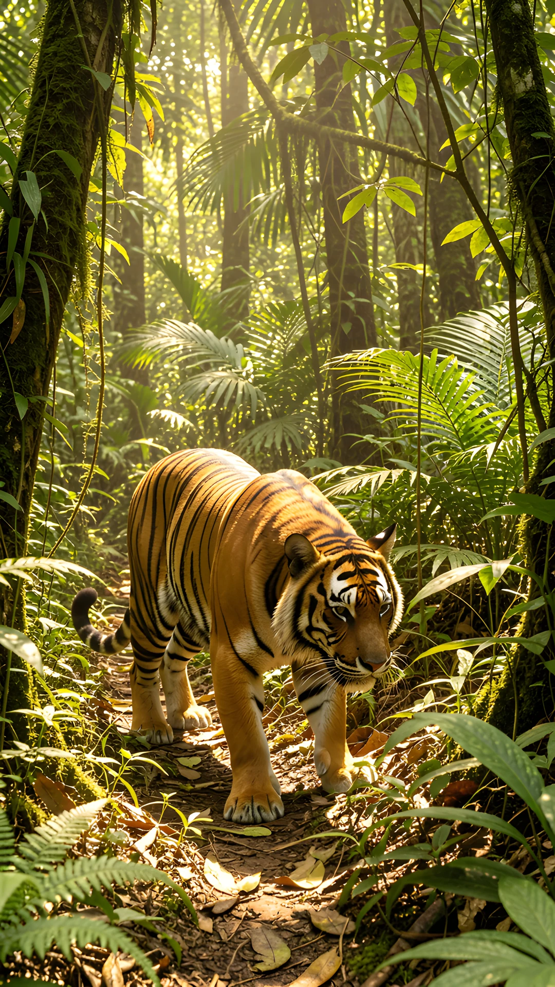 Tiger Jungle Scene
